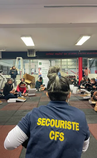 nos Cadettes ont pu profiter de l’action « Gestes qui Sauvent », qui propose une initiation aux gestes de premiers secours, organisée par notre partenaire Groupama.
