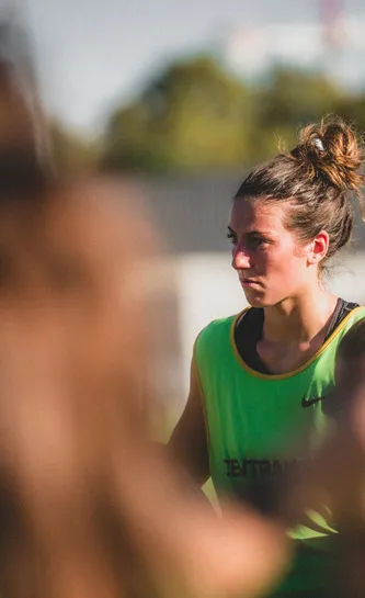 Kiara Zago lors d'un entraînement de l'Elite 1 25/26