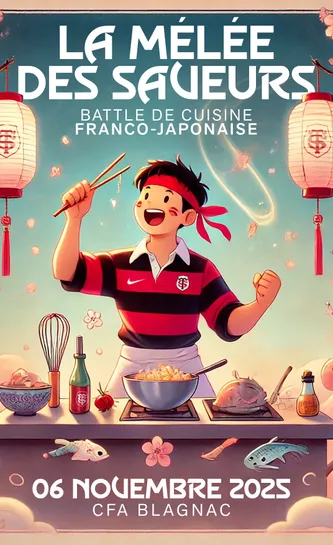 Affiche de la mêlée des saveurs franco-japonaises