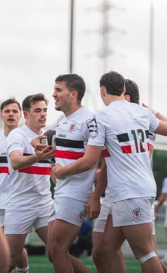Oriol Marsinyac célébrant lors du match des Espoirs face à Grenoble 25/26