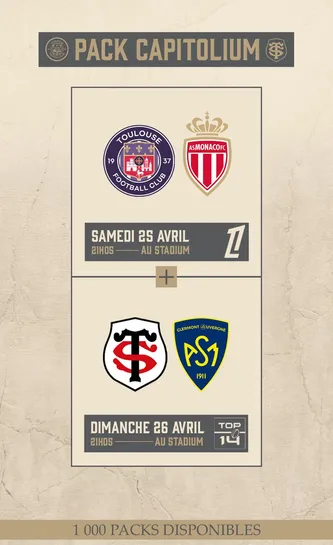 Capitolium - Pack Billetterie Double match