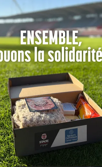 Lors de la rencontre face au Wasps le dimanche 19 décembre prochain, à 16h15, nos Féminines et le Secours Catholique collaborent afin de mettre en place une opération solidaire de Noël.