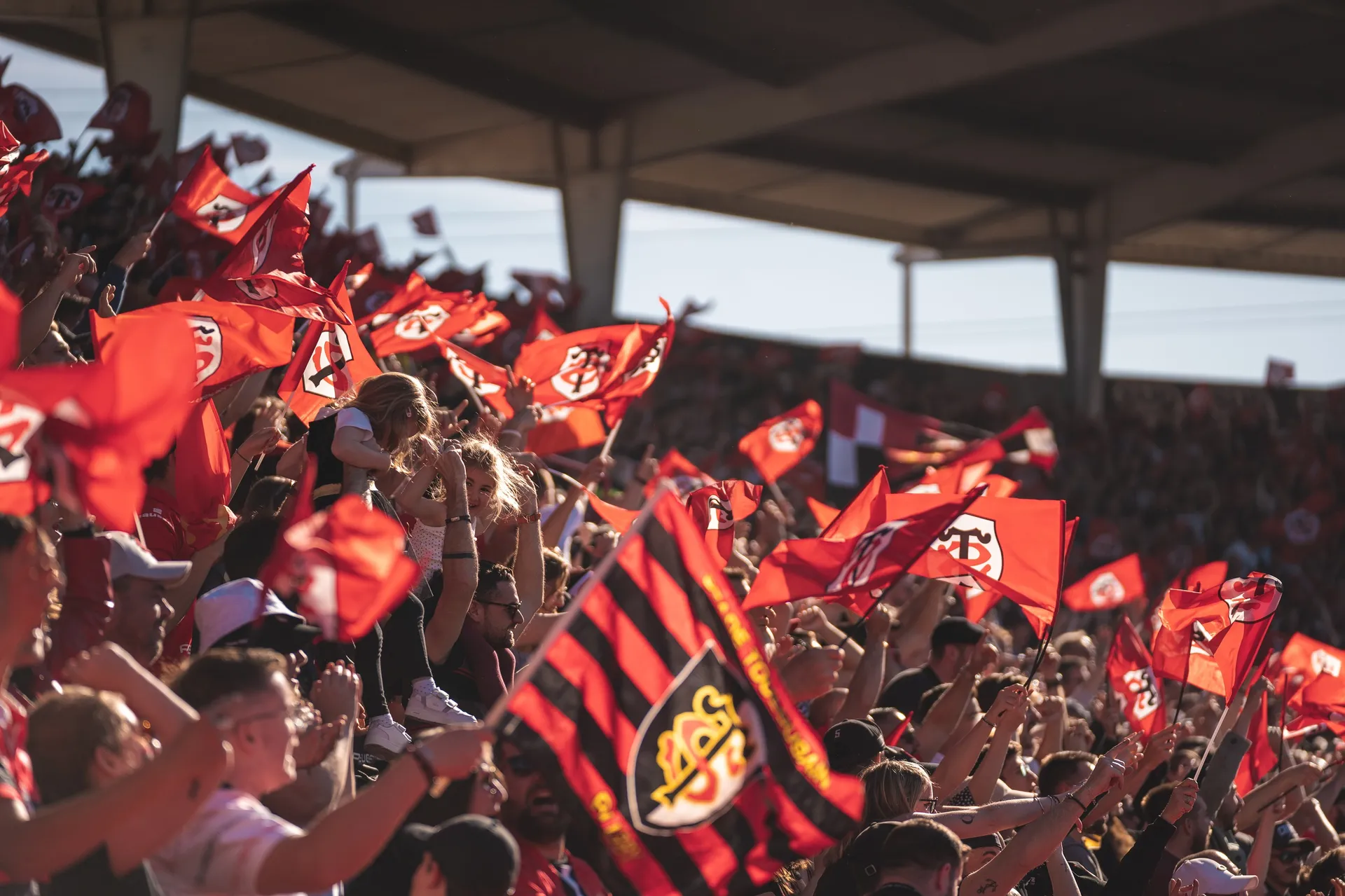 Les supporters du Stade Toulousain lors du match ST vs. Sharks - 1