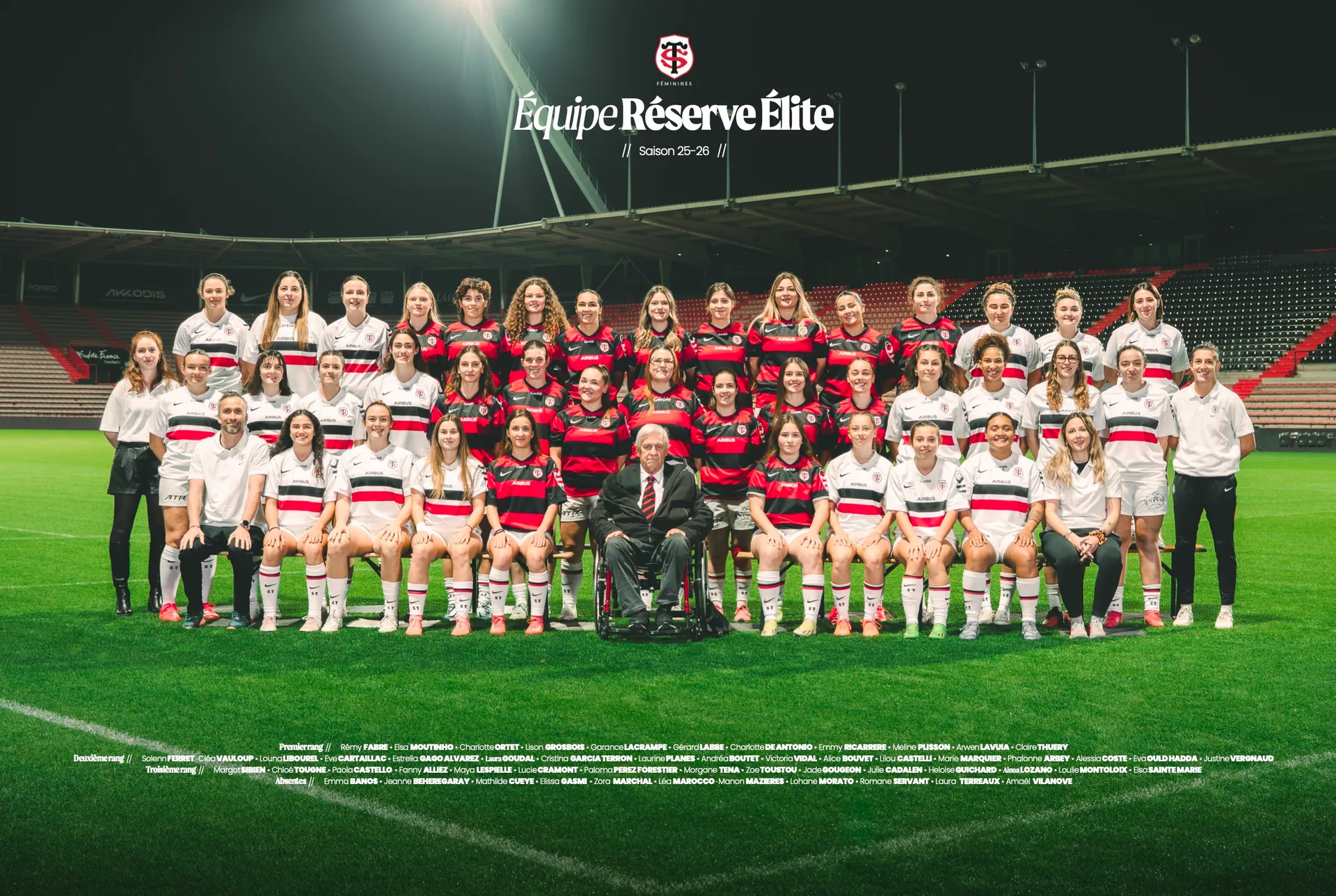 Photo officielle de l'équipe Réserve Élite 25/26