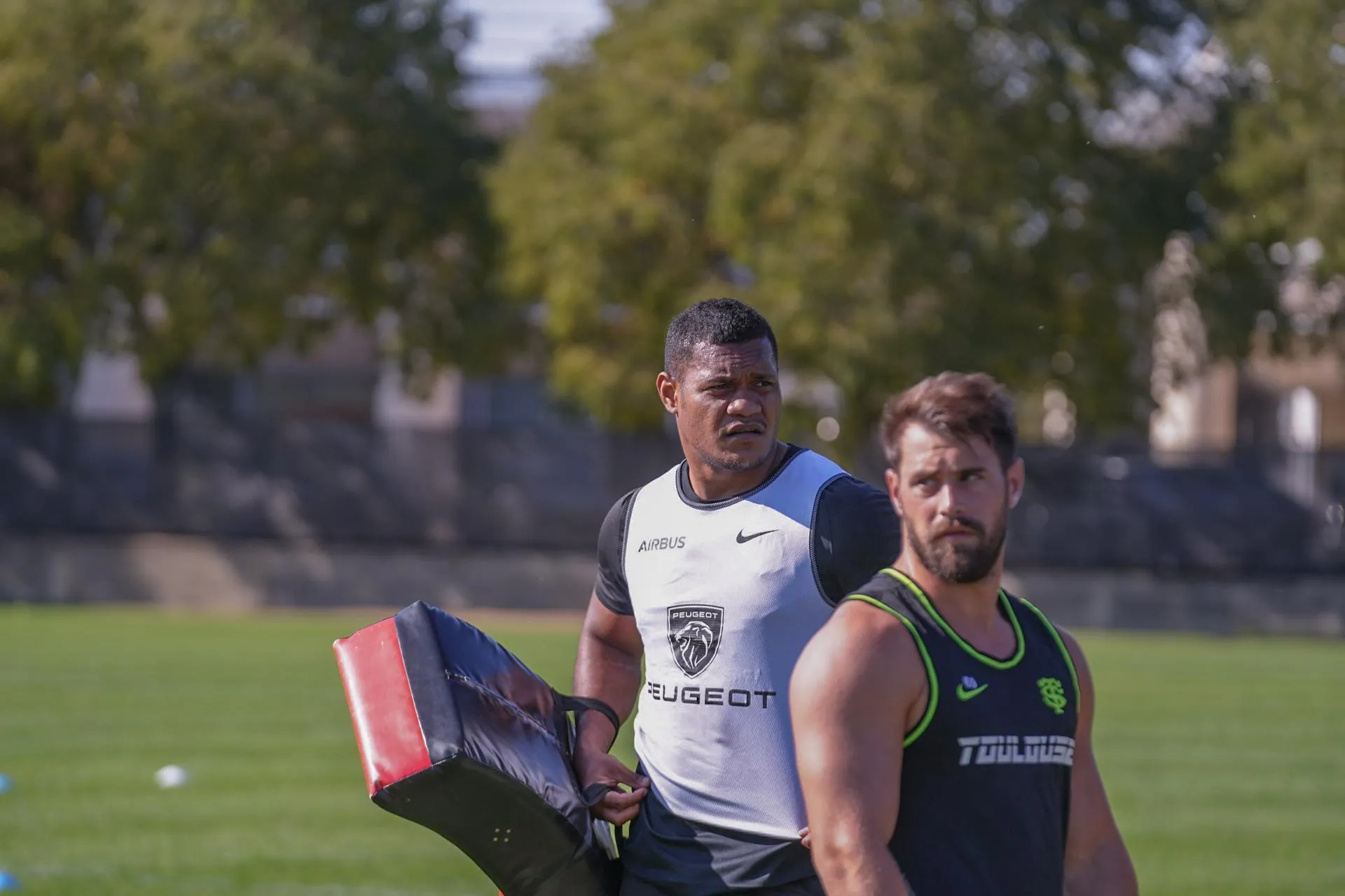 Etonia Bainvalu à l'entraînement