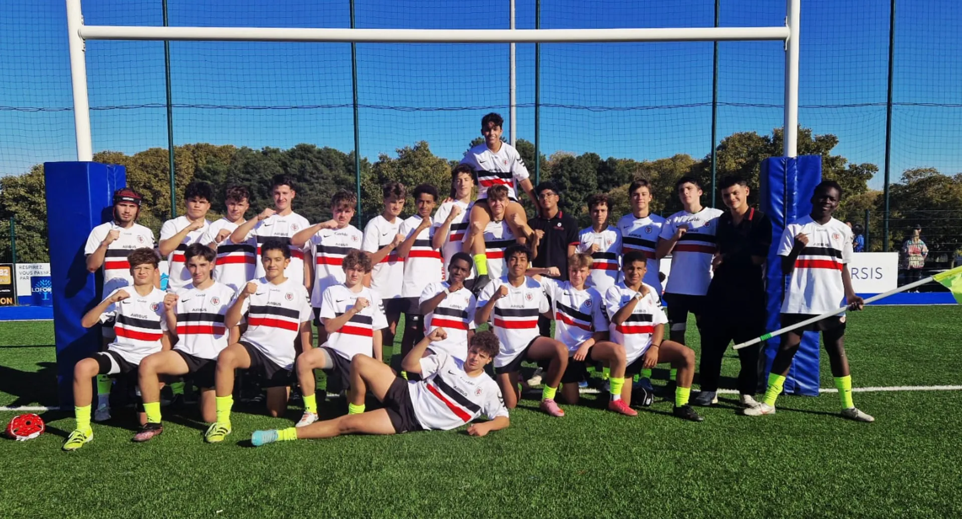 Photo collective après la victoire des Cadets Gaudermen face à Béziers