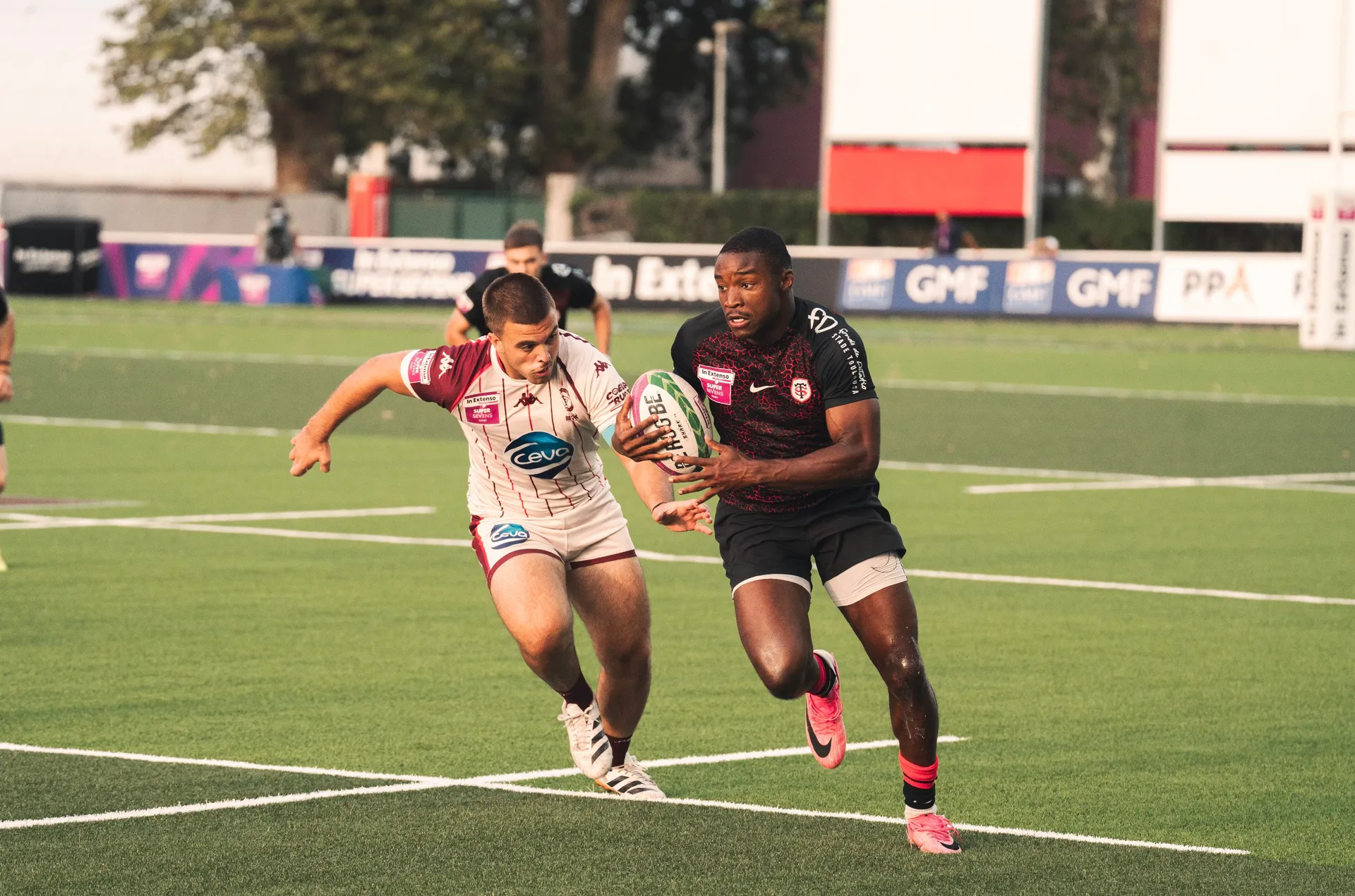 Jérémy Nemor lors de la première étape du Supersevens à Biarritz
