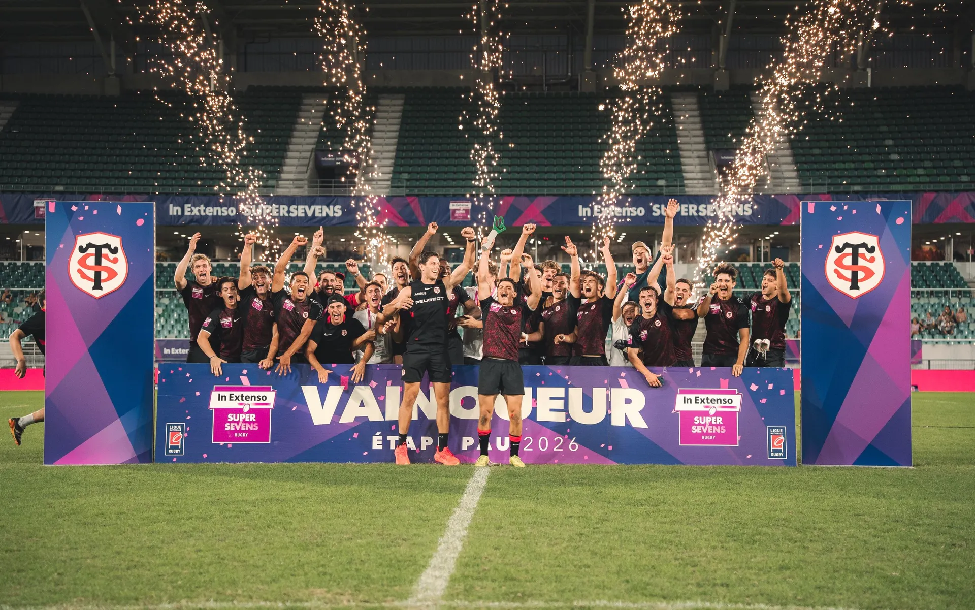 Photo de la victoire du Stade Toulousain au Supersevens