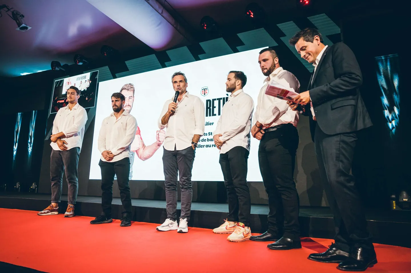 Intervention du staff du Stade Toulousain