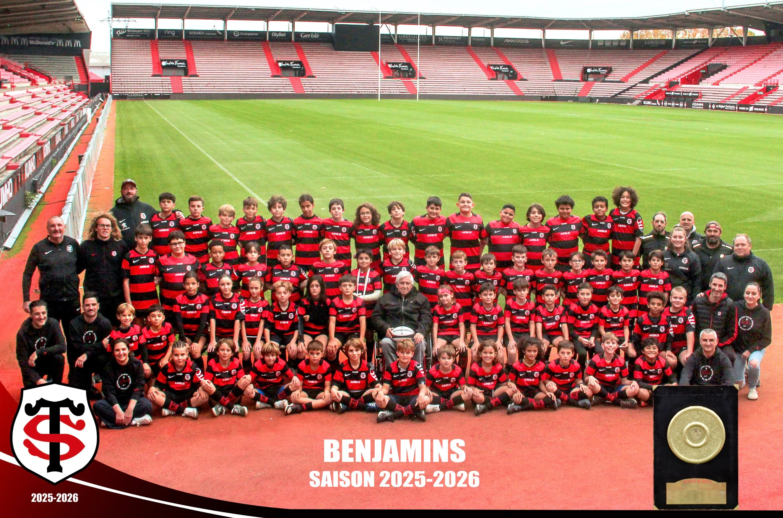 Photo officielle de l'équipe Benjamins 25/26