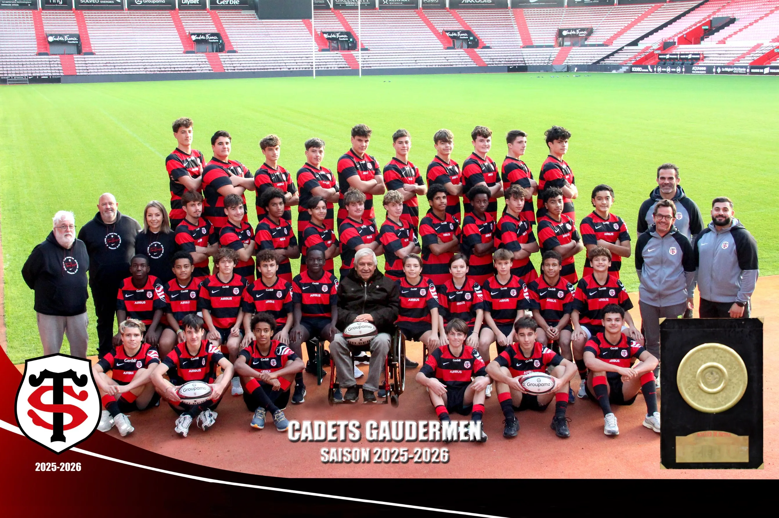 Photo officielle de l'équipe Cadets Gaudermen 25/26