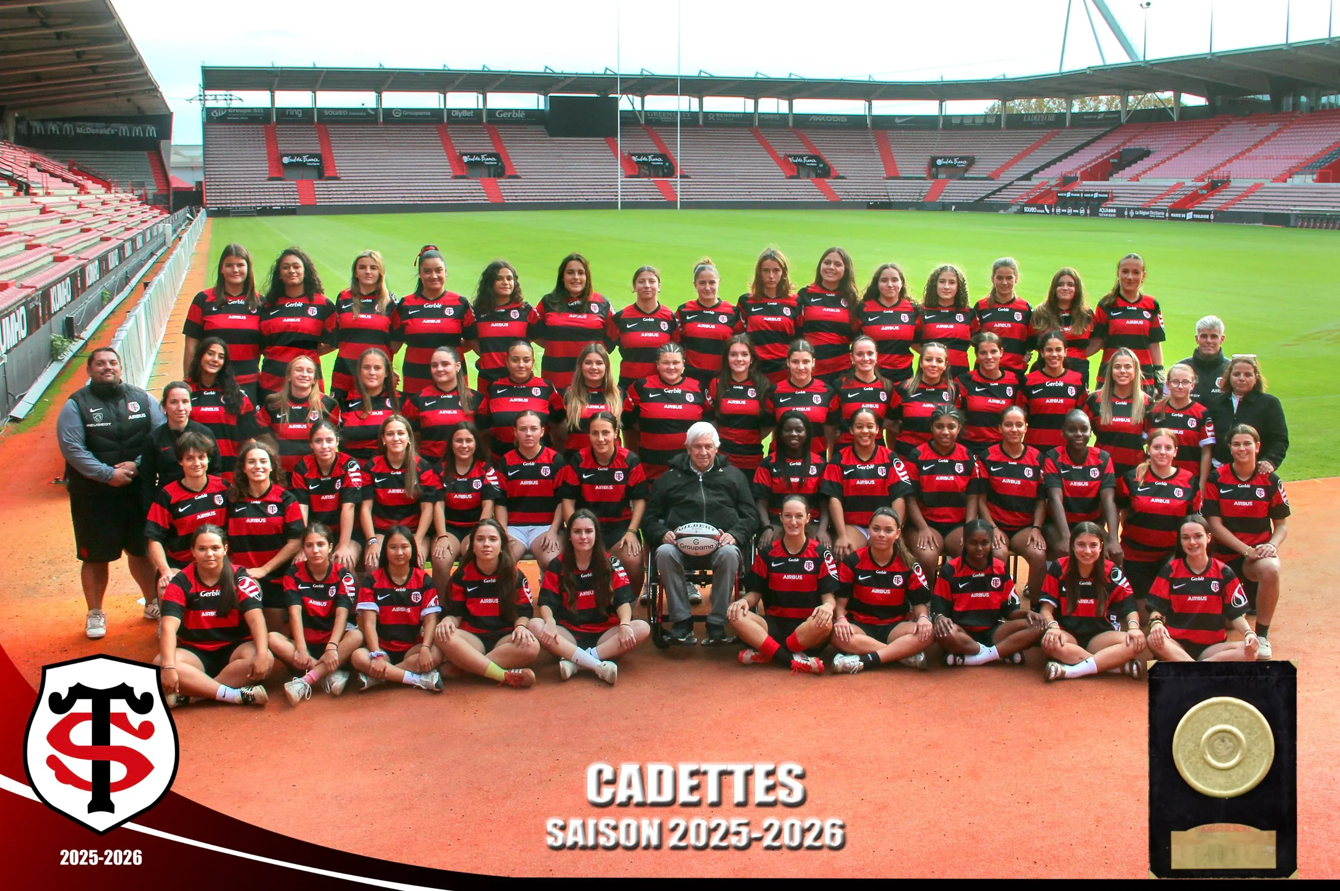 Photo officielle de l'équipe Cadettes 25/26