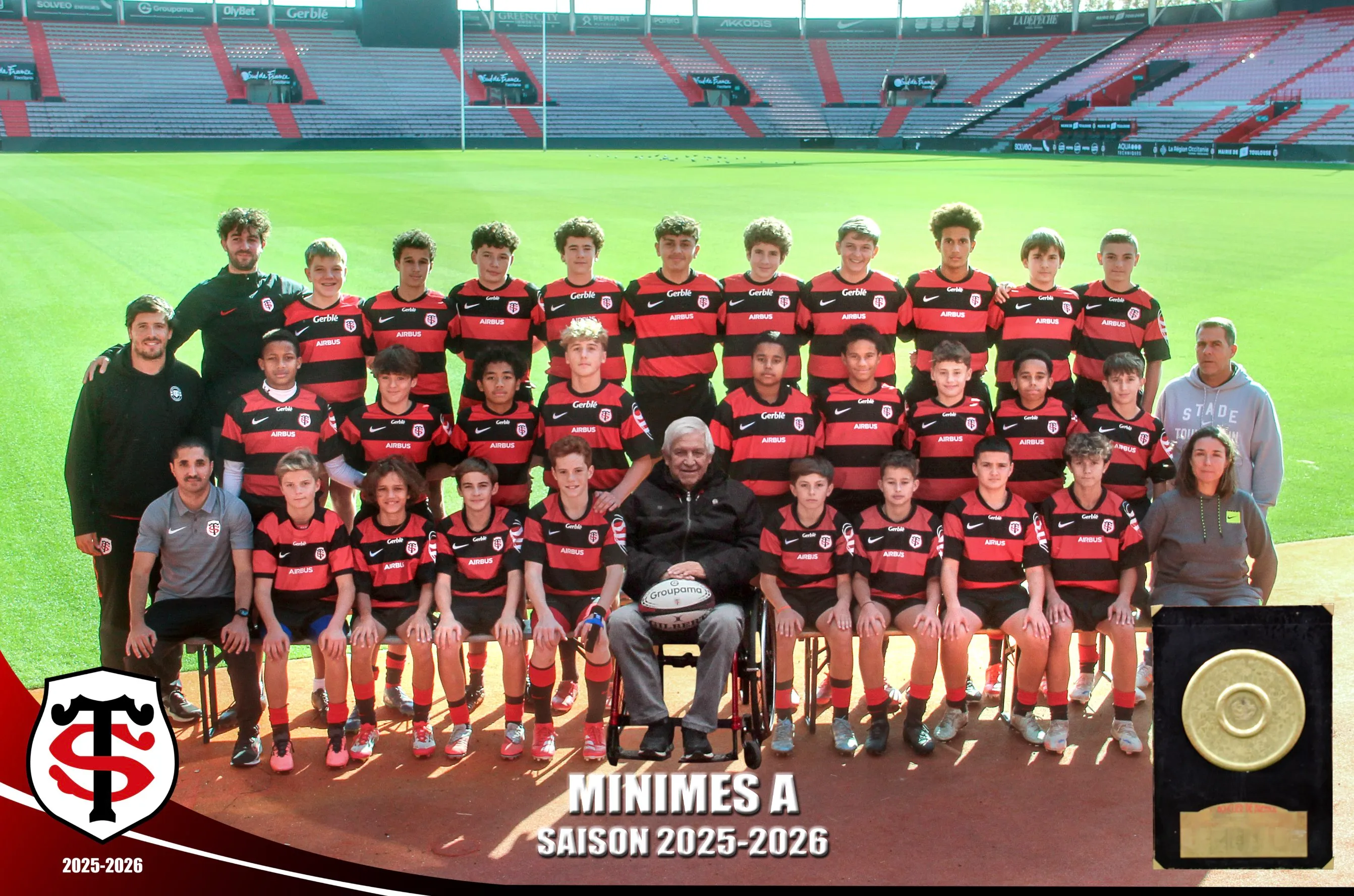 Photo officielle de l'équipe Minimes A 25/26