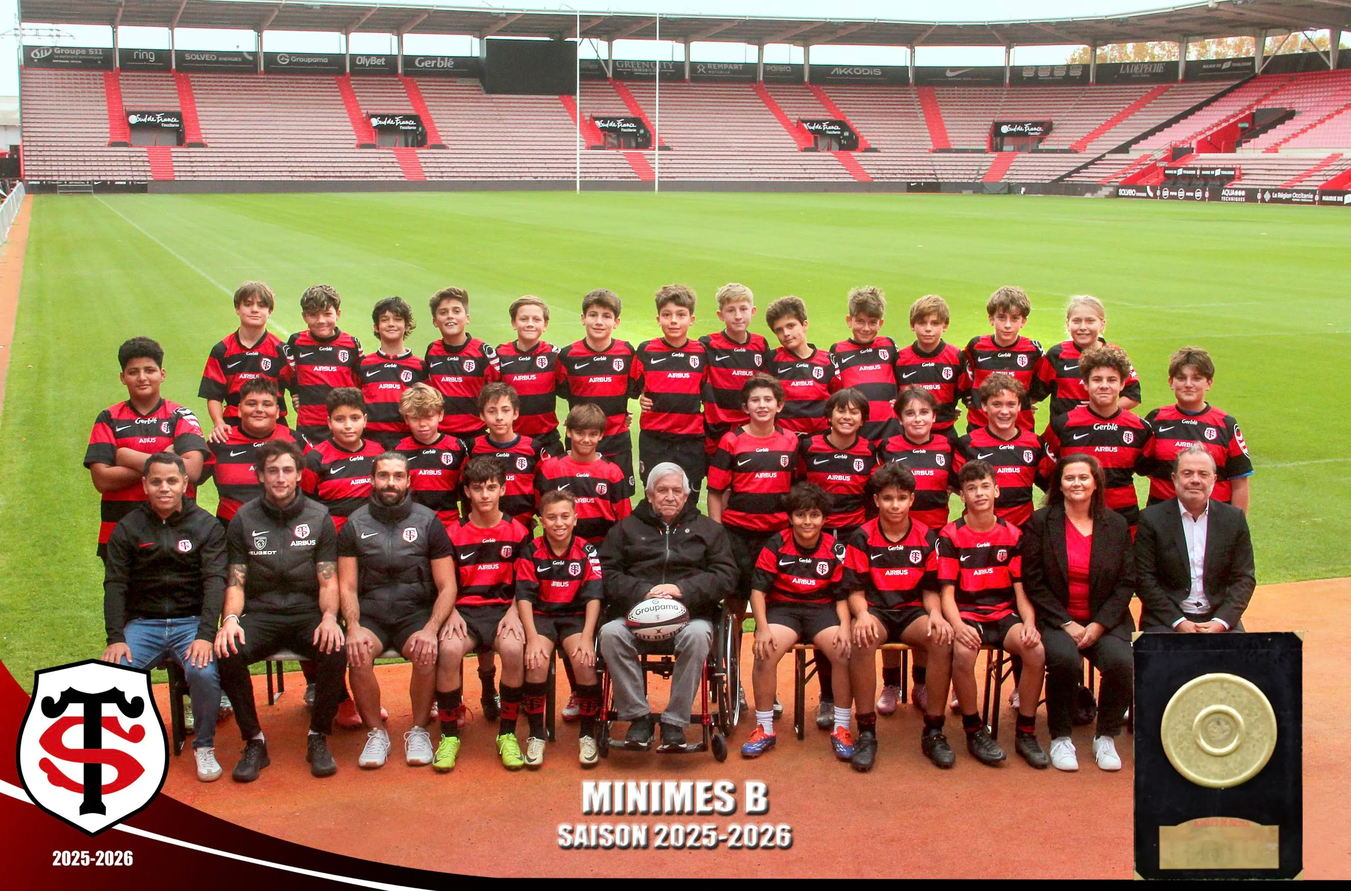 Photo officielle de l'équipe Minimes B 25/26